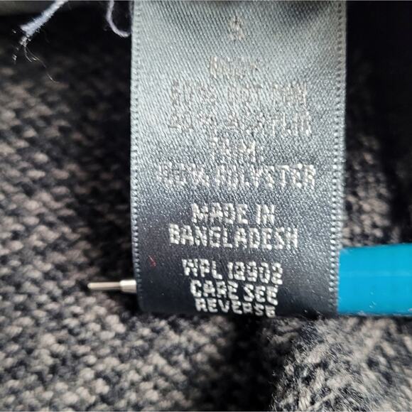 Oscar de la Renta Gray 1/4 Zip Ribbed Sweater size Small - Picture 7 of 13